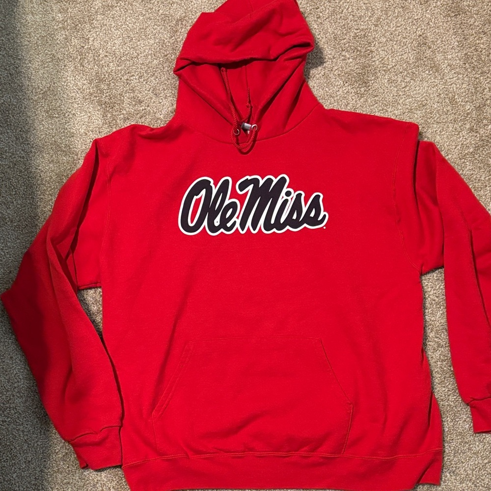 Champion Red Ole Miss Hoodie